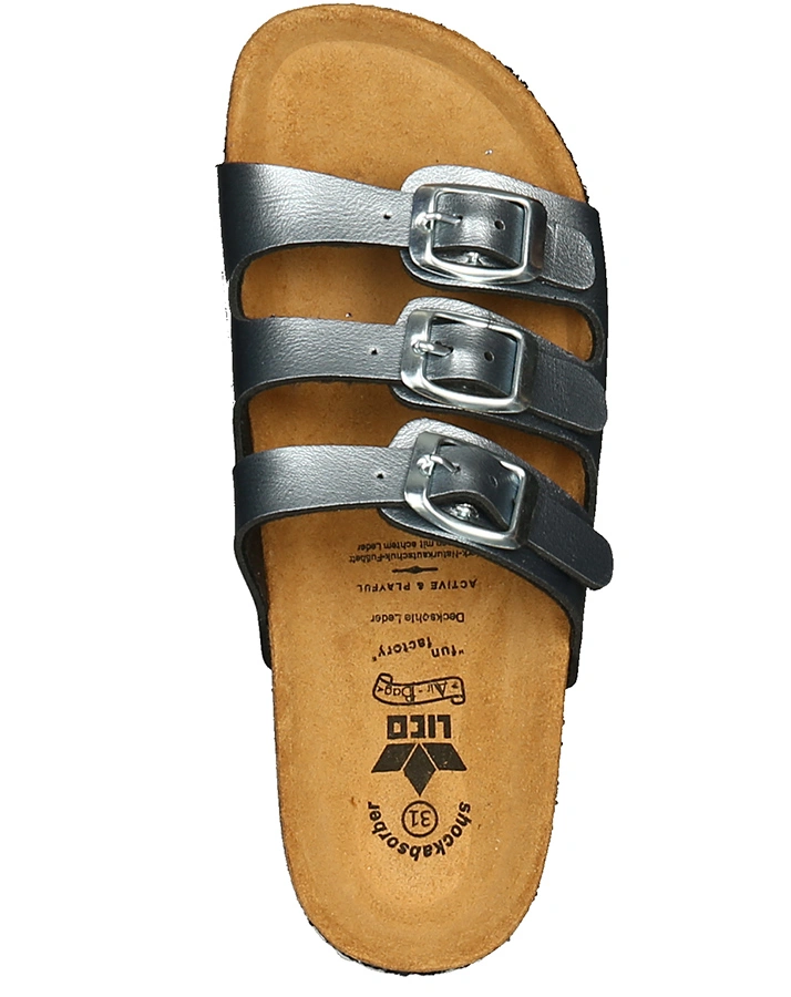 Sandalen BIOLINE Sensation mit Glitzer in silber