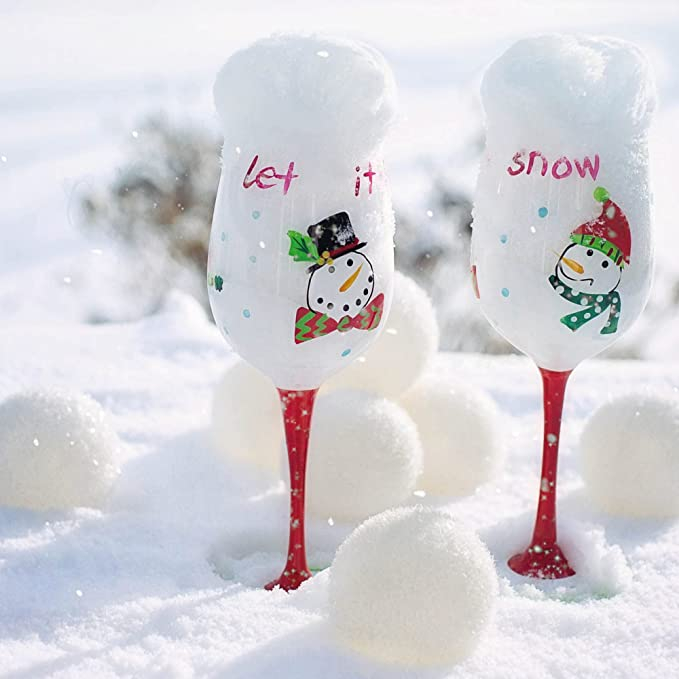 (50er Set) Ø7cm Flauschige Winter Deko Schneebälle Pompons Home Accessoire - Weiss