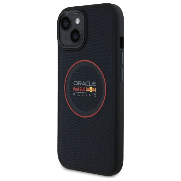 iPhone 15 MagSafe Leder Hardcase Hülle (RBHMP15S24PUILVR) - Schwarz