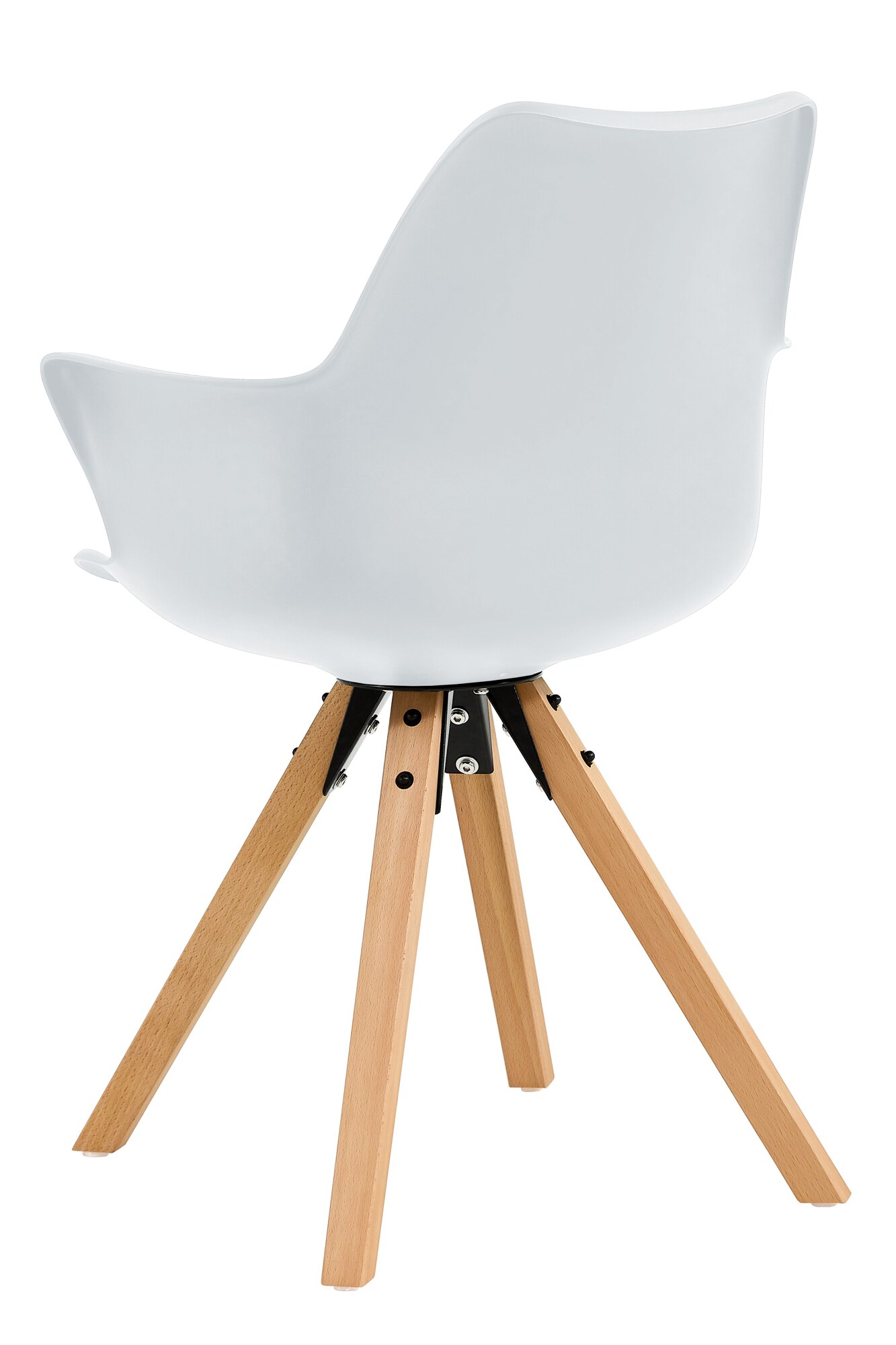 2er Set Armlehnstuhl weiss Kunststofff Esszimmerstuhl Wohnzimmer Küche Stühle