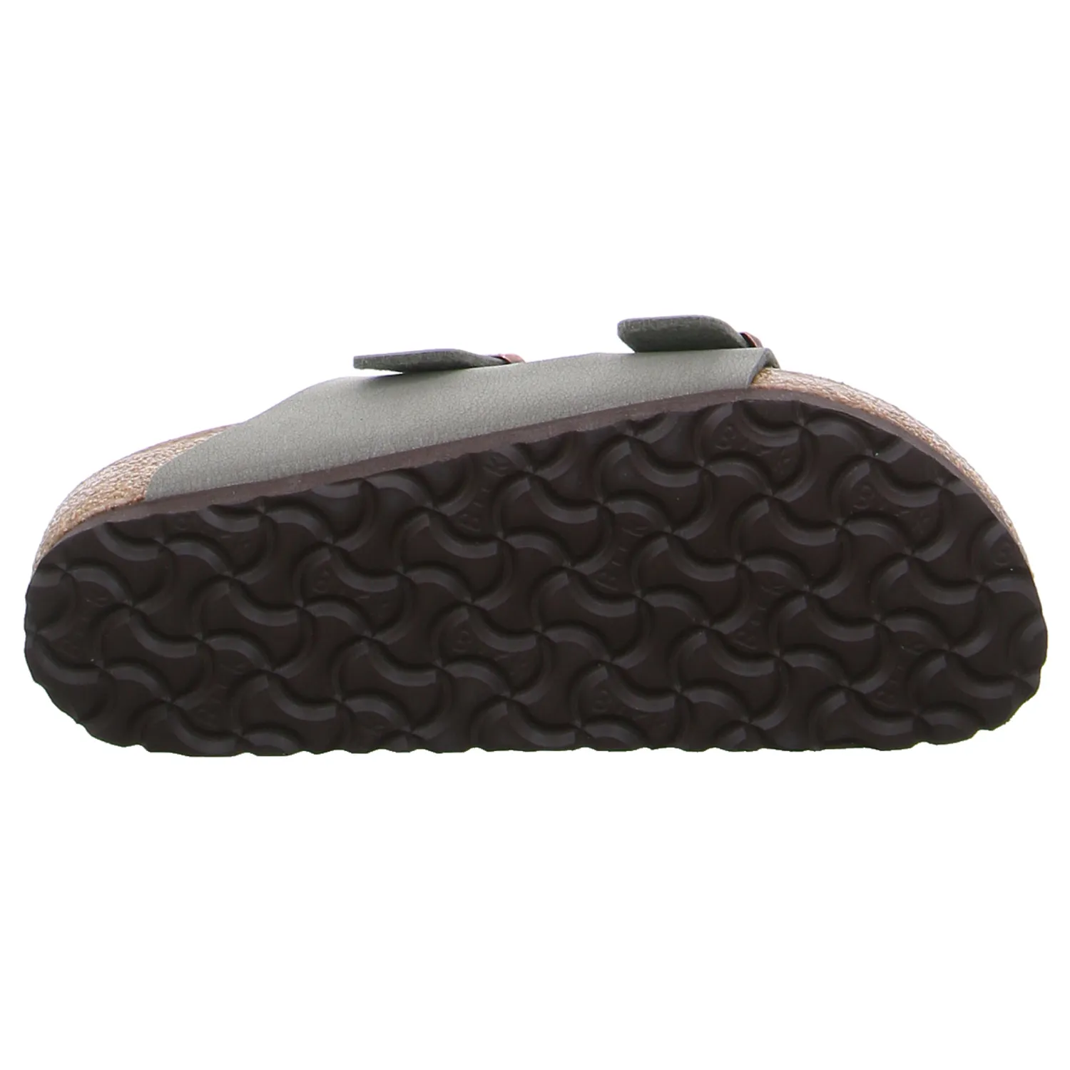 BIRKENSTOCK Bio-Fussbett Taupe Lederimitat