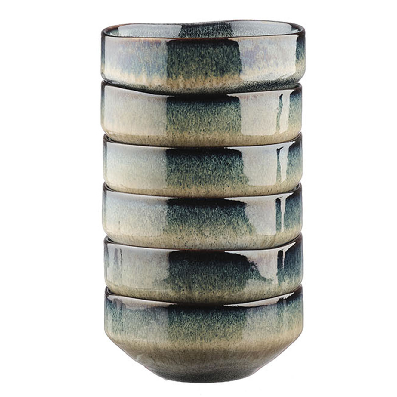 Bjorn 6 Bols Genesis bleu/gris kaki - D.11 cm