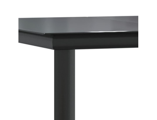 VIDAXL - Ensemble table et chaises Ensemble à manger de jardin 9 pcs coussins gris résine tress...