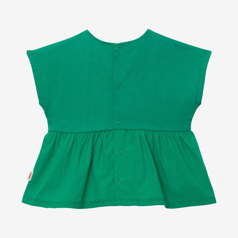 Top bébé fille bi matière vert Catimini Vert