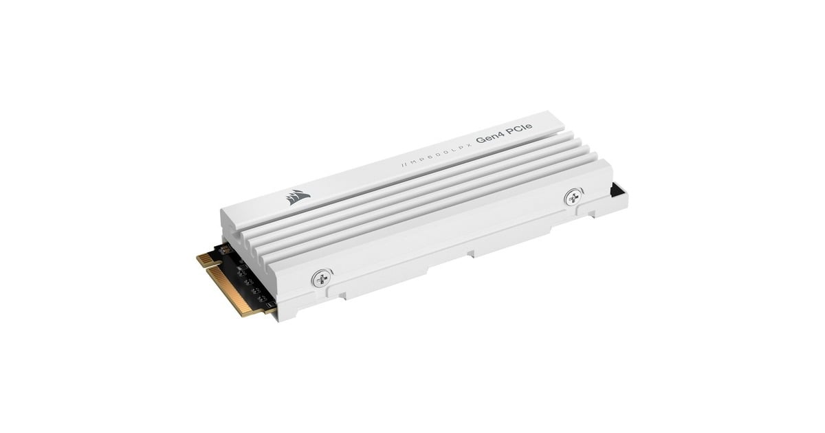 CorsairMP600 PRO LPX 1 TB SSD  (Wit, PCIe 4.0 x4, NVMe 1.4, M.2 2280)
