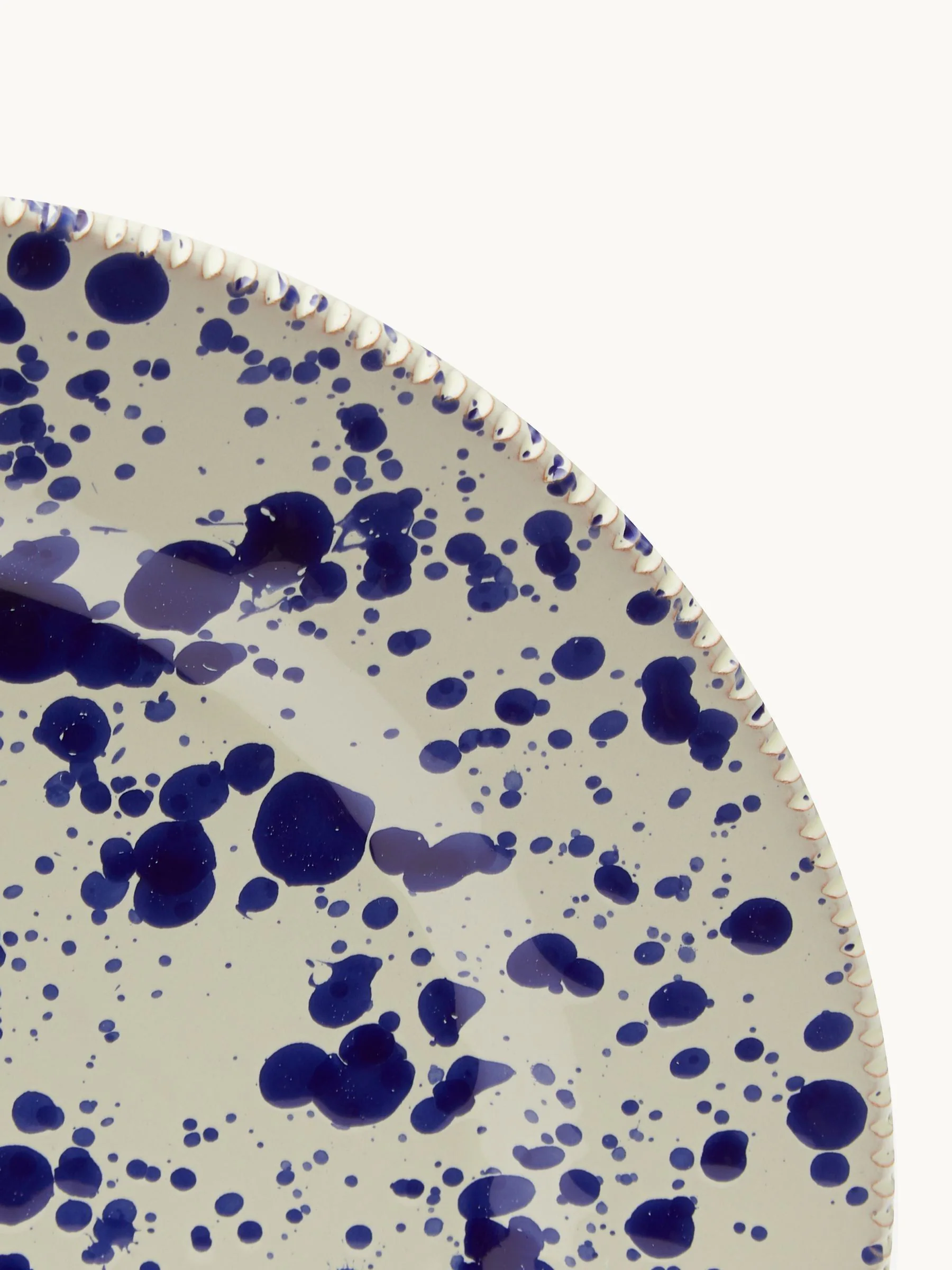 Hot Pottery Set of 4 Splatter Dinner Plates