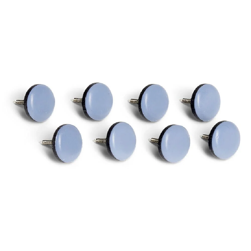 Lot de 8 patins téflon à clouer Ø2cm