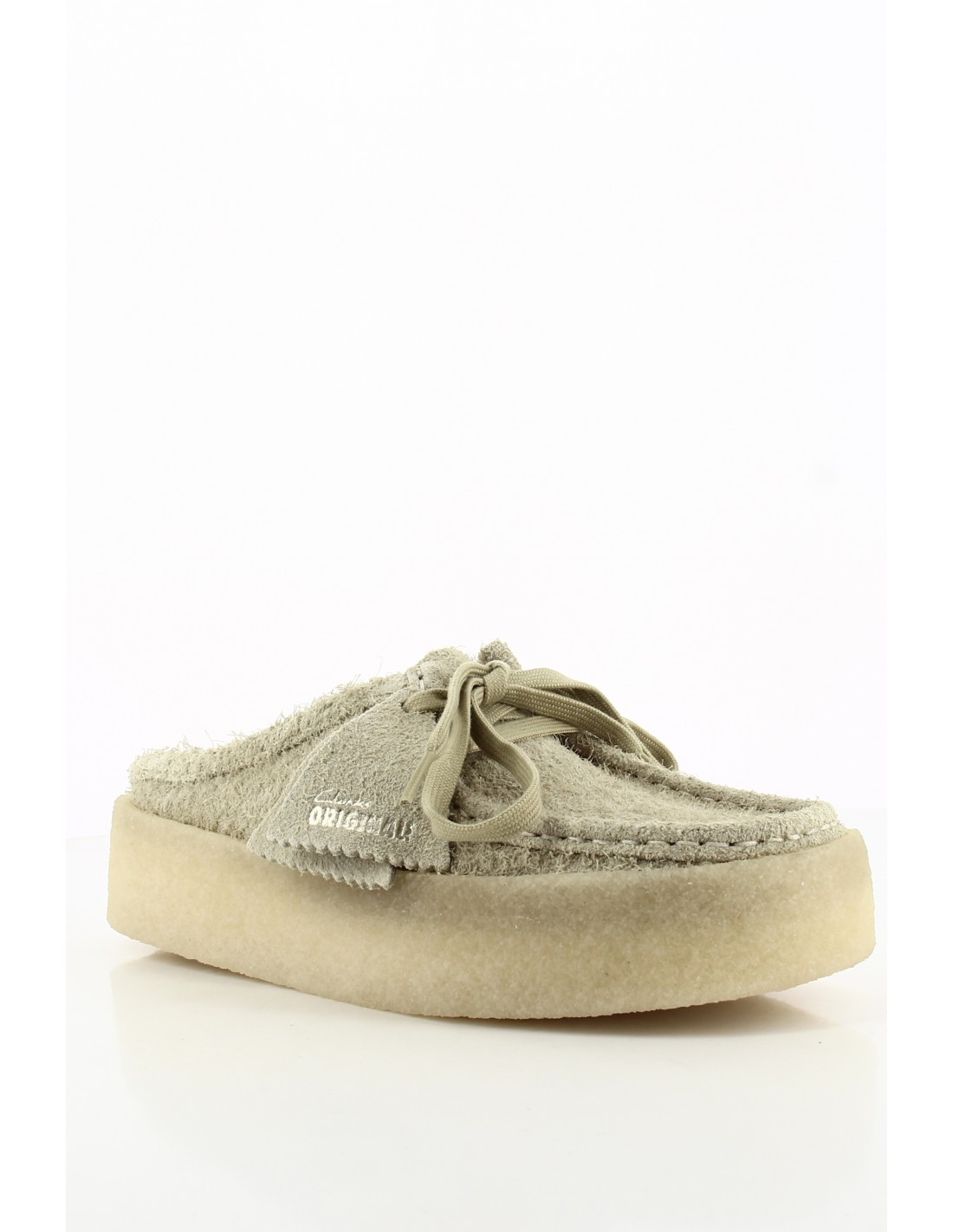 clarks Sabots Femme Wallabee Cup Lo Light Maple Suede