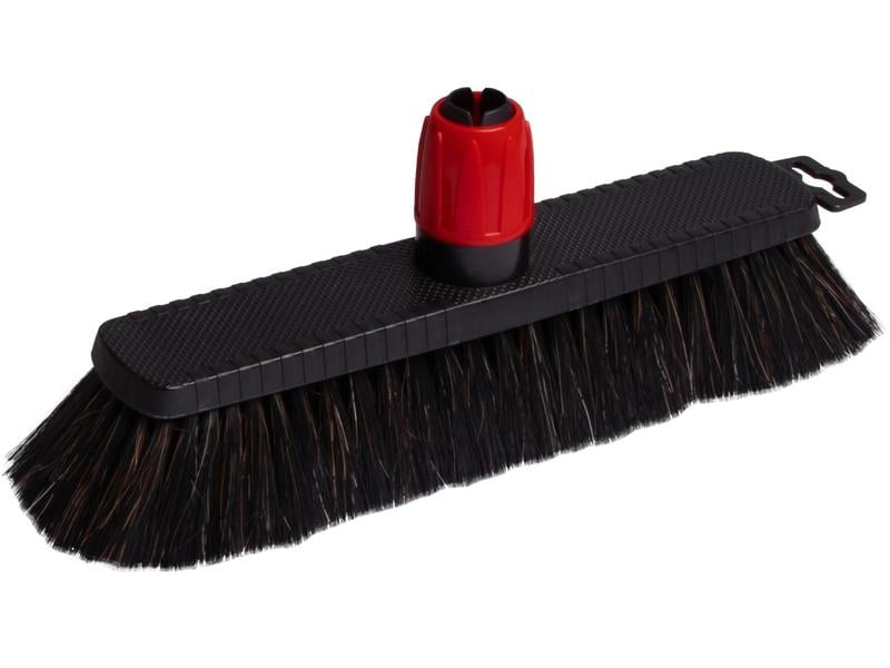 Edi Baur Besen Heavy duty mit Teleskopstiel, Schwarz Bodenwischer, 30 cm