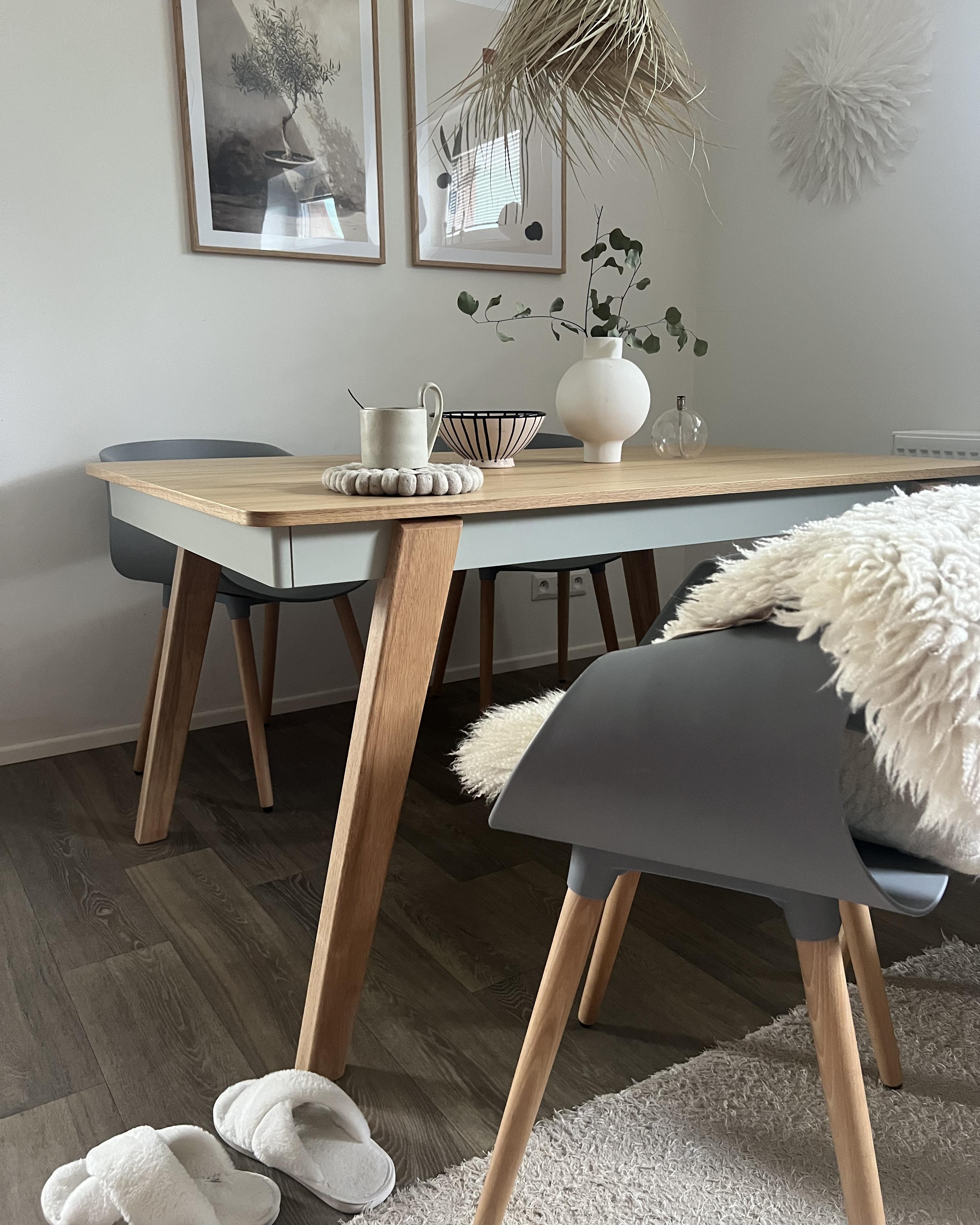 Eettafel PHOLA Licht eikenhout 90 cm 150 cm