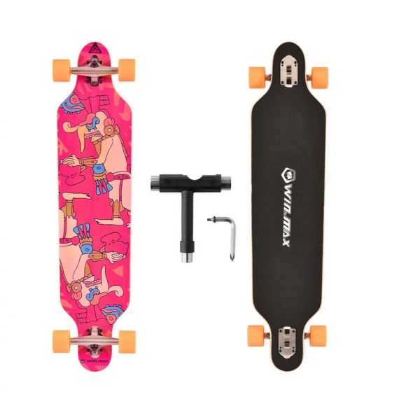 WeSkate Longboard 23x104cm Skate Rolamentos ABEC-11