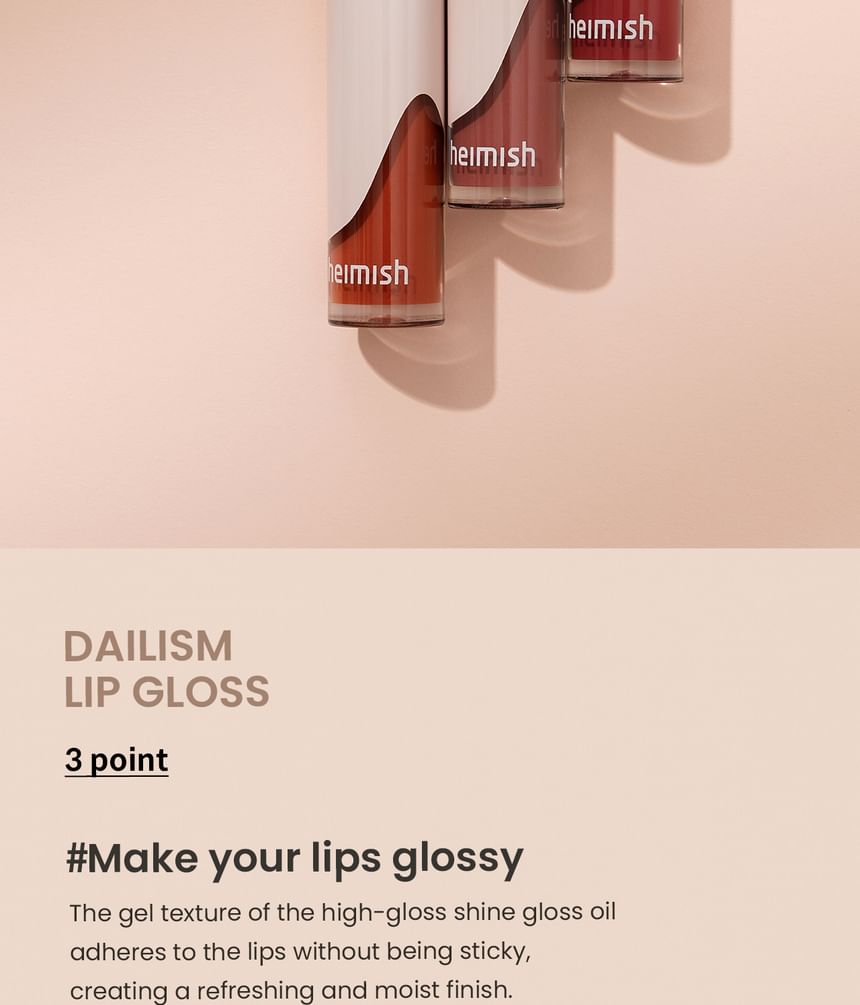 heimish - Dailism Lip Gloss - 7 kleuren