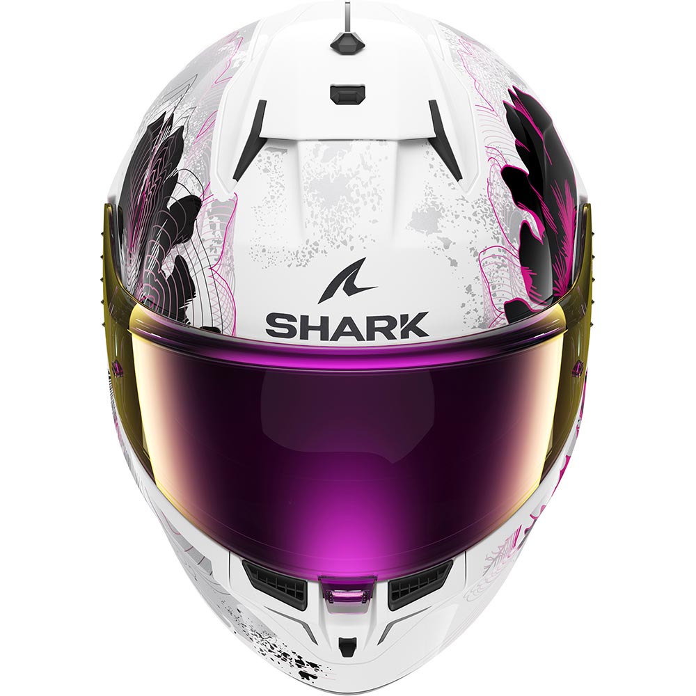 Shark - Casque D-Skwal 3 Mayfer Blanc / Violet / Brillant