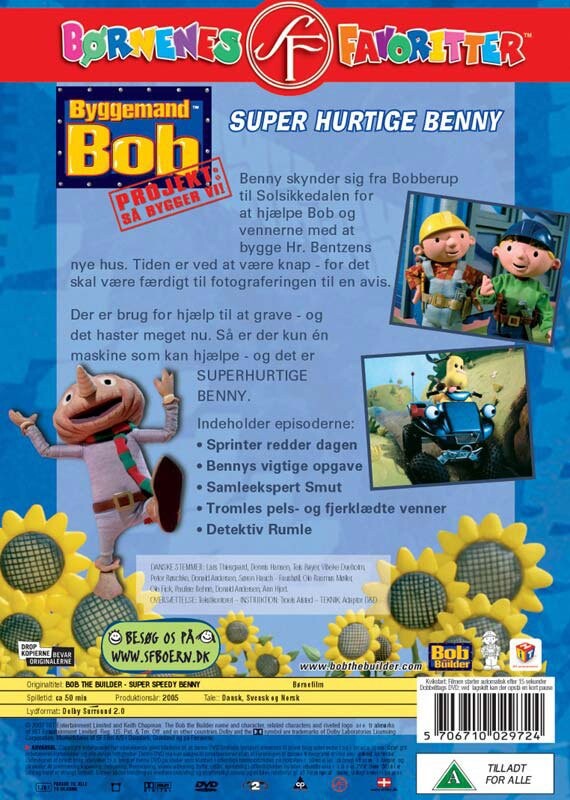 Bob The Builder - Super Speedy Benny / Byggemand Bob - Super Hurtige Benny - DVD