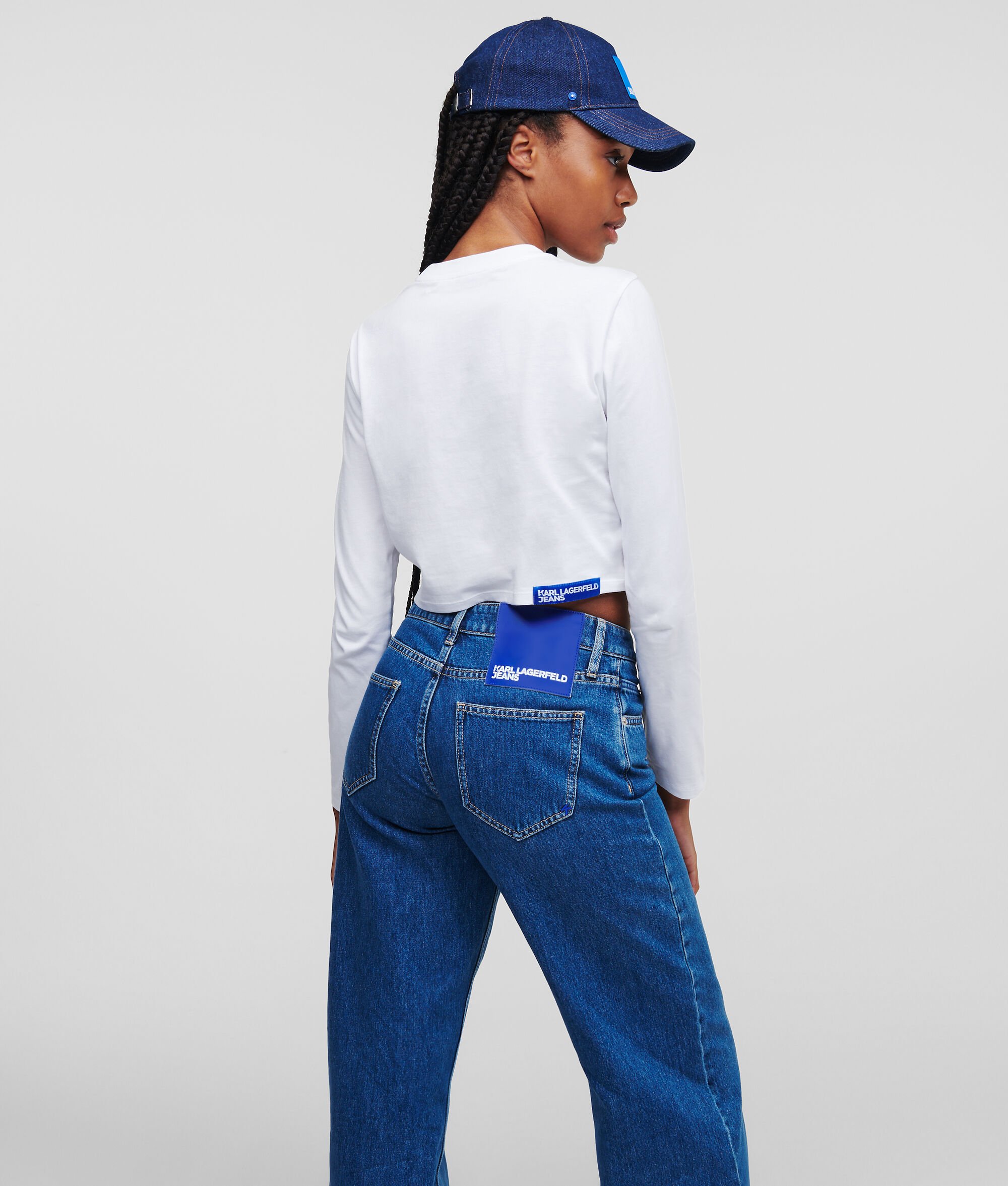 T-SHIRT MANCHES LONGUES KLJ CROPPED