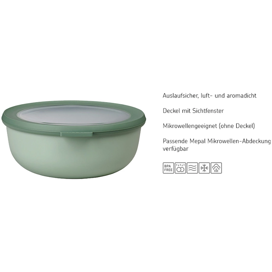 Mepal Multischüssel Cirqula 4er Set hellblau