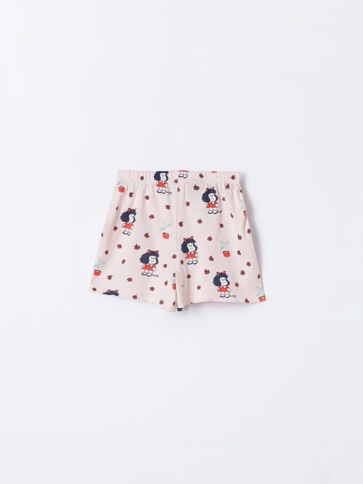 Conjunto de pijama Mafalda Strap - Rosa Pastel
