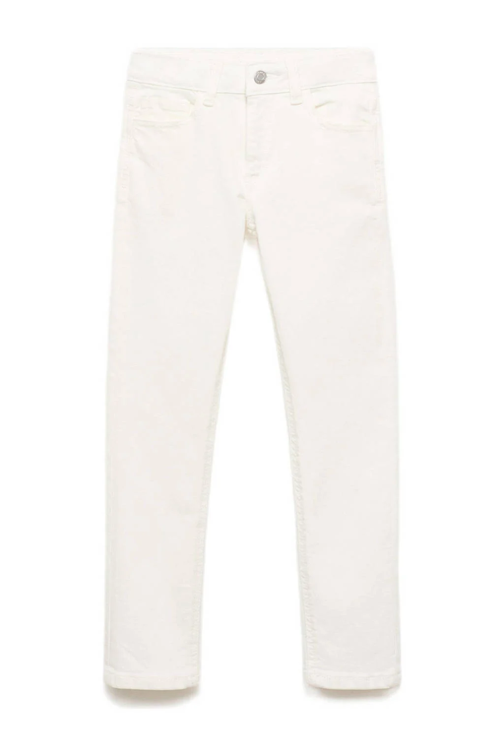 Mango Kids waist slim fit jeans wit
