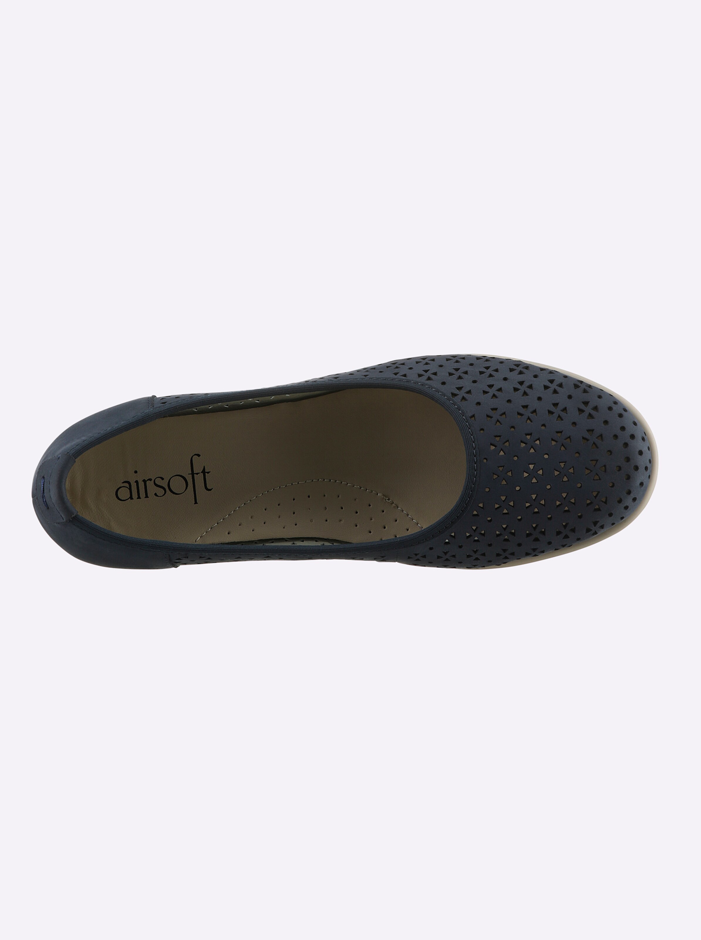 airsoft comfort+ Ballerina in jeansblau