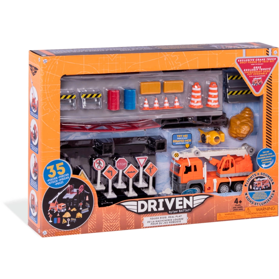 Driven Spielset Construction Baustelle Brücke Mehrfarbig