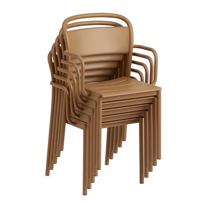 Muuto - Linear Steel Armchair Outdoor, hellblau