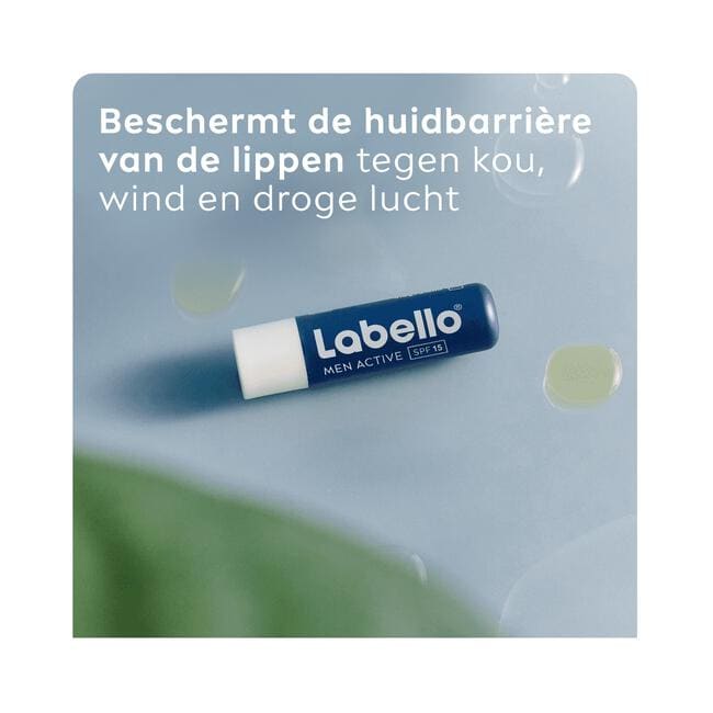 Labello Man Active Lippenbalsem 24u Hydratatie SPF15 1 Stuk