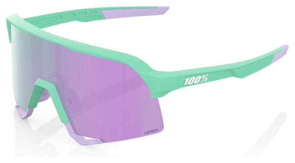 Lunettes 100% S3 Soft Tact Vert - HiPER Mirror Violet