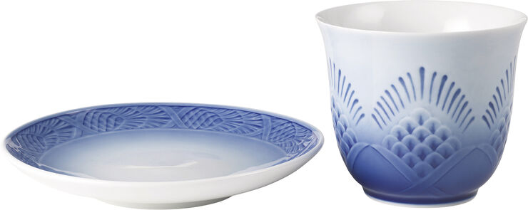 Royal Copenhagen Royal Copenhagen 2024 Termokop 26 cl og tallerken 15,5 cm Hvid