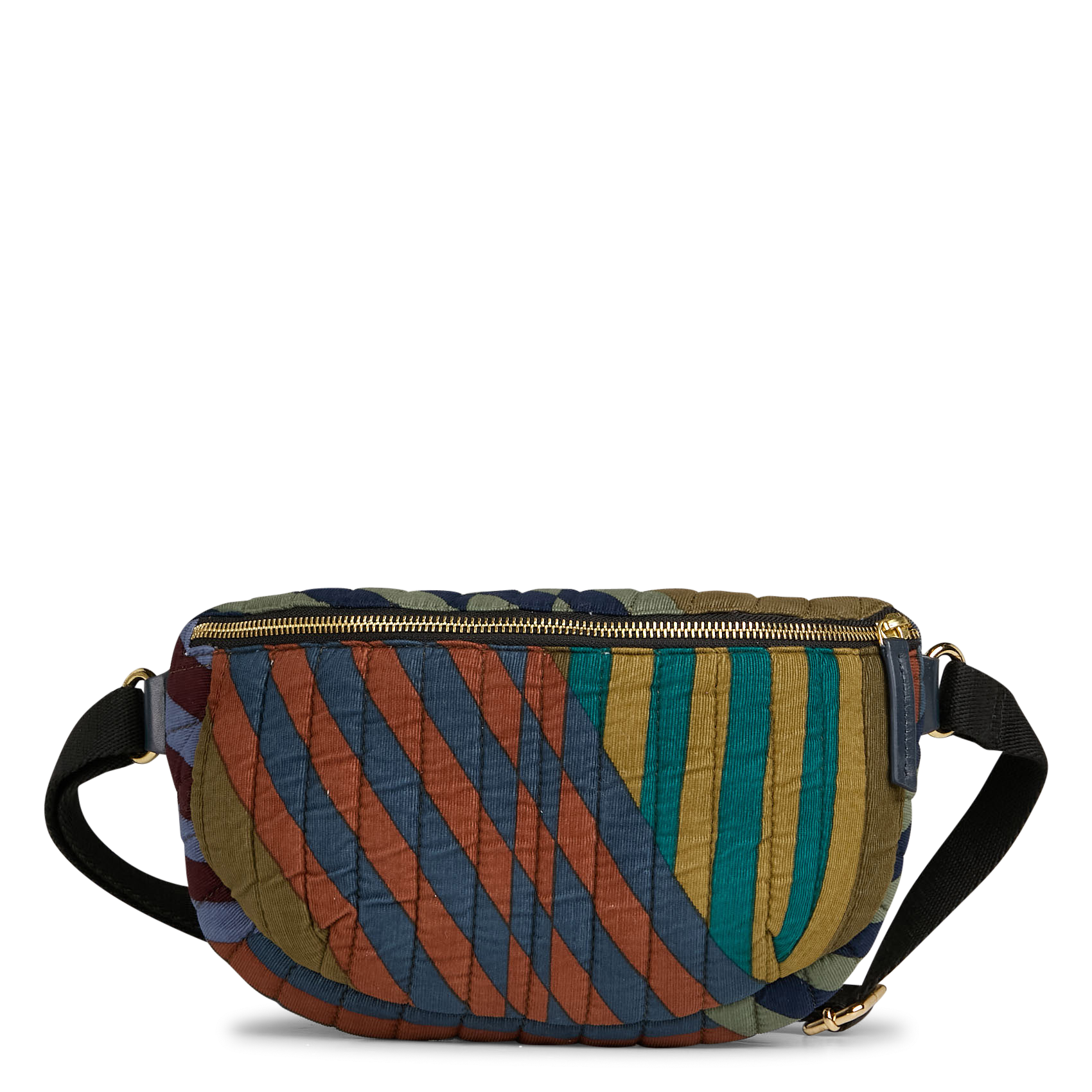 CHIARA L SHIBUYA - Sac banane en velours coton | Kaki
