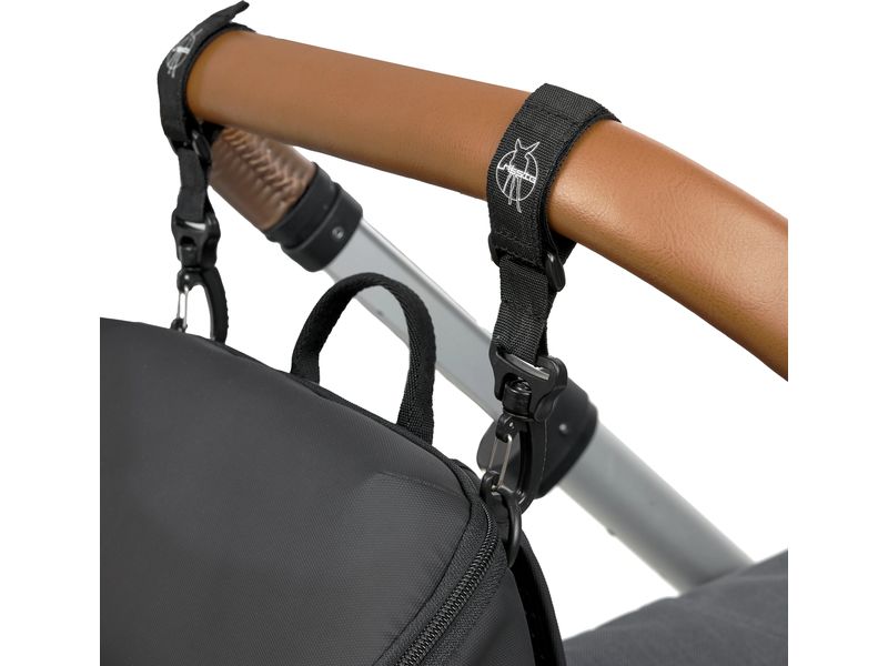 Lässig Wickelrucksack Slender Up Schwarz Rucksack mit durchdachtem Stauraum und umfangreichem Wickelzubehör