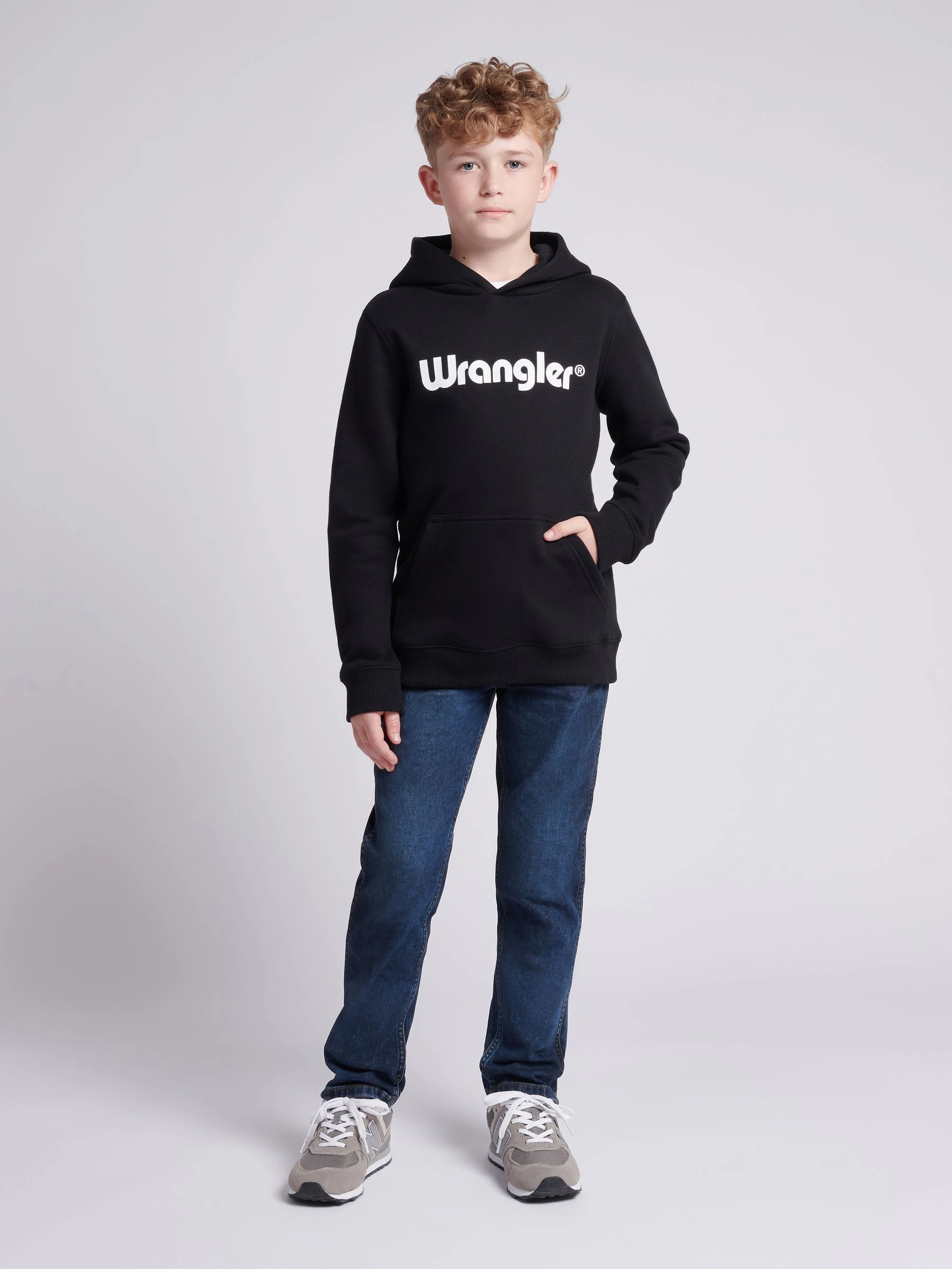 Hemelsblauw - Wrangler - Jeans met rechte pijpen voor jongens