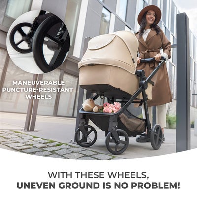 Kinderkraft NEWLY Mink Pro Kombivogn 4-in-1, Sand Beige