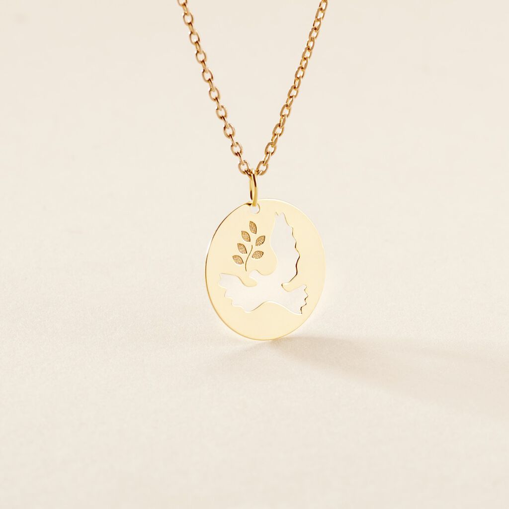 Pendentif Anny Colombe Or Jaune