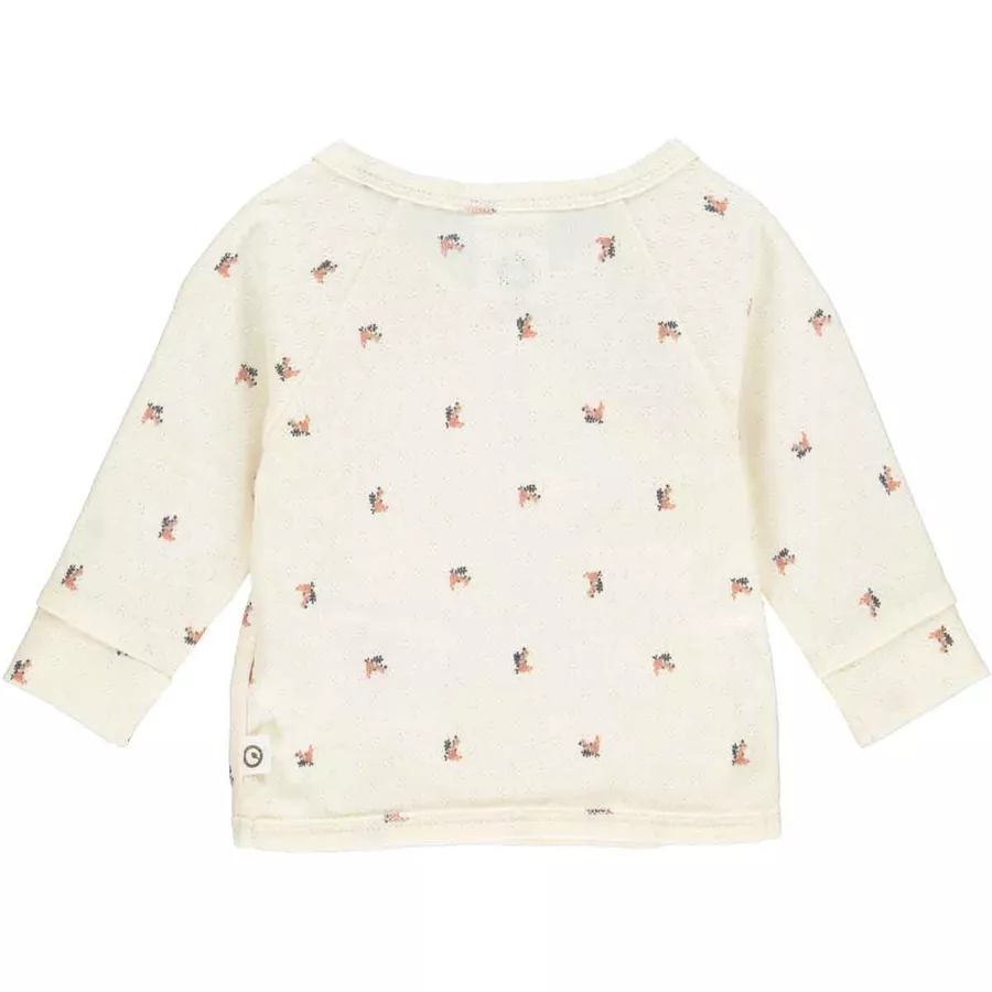 Müsli Wickeljacke Buttercreambluerose