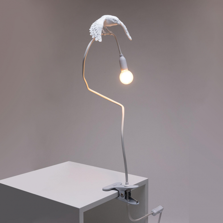 Seletti Sparrow Taking Off klemlamp