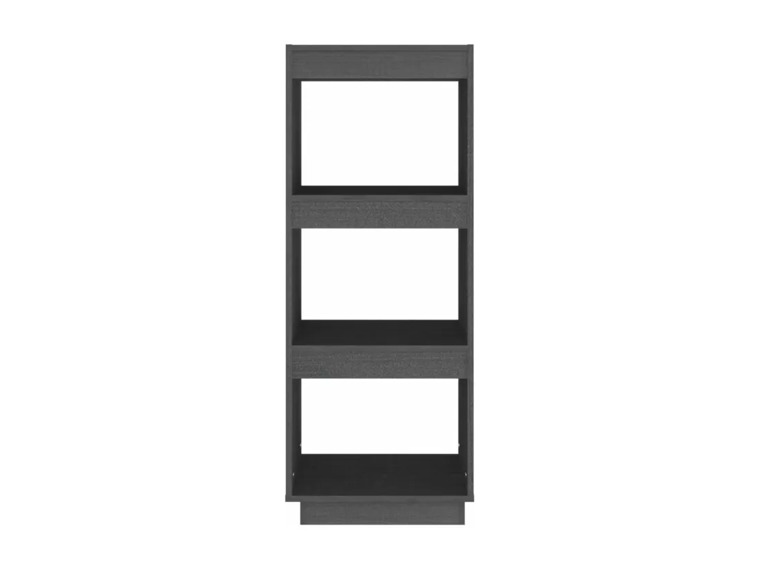 Bibliothèque/Séparateur de pièce Gris 40x35x103 cm Pin massif