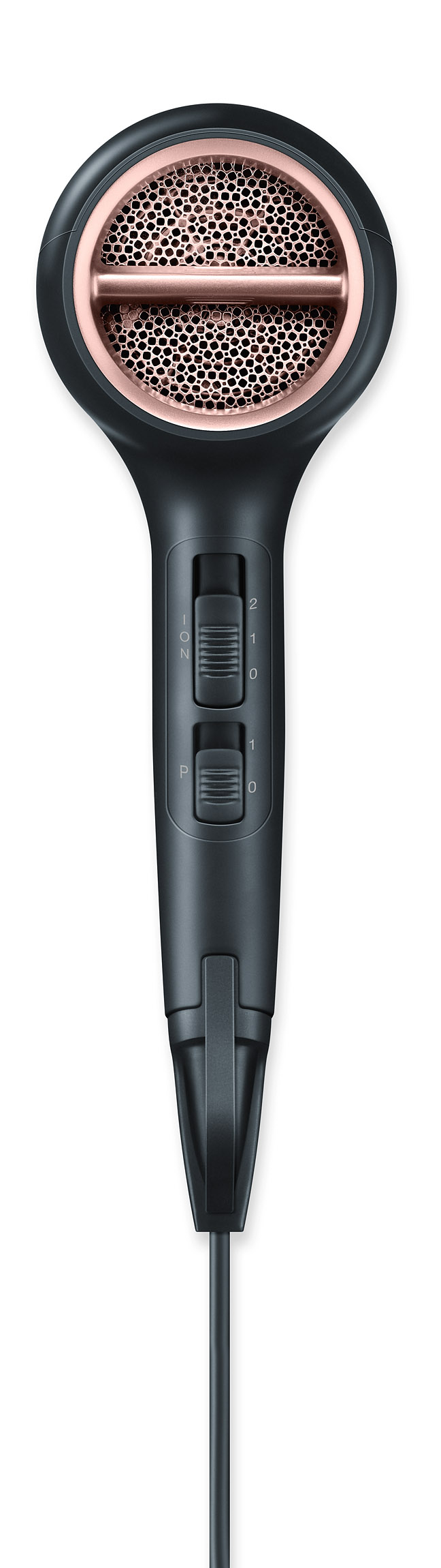 HC 50 Style Pro Haartrockner Haar Styling Haarföhn mit 2 Aufsätzen (59383) - Schwarz / Roségold