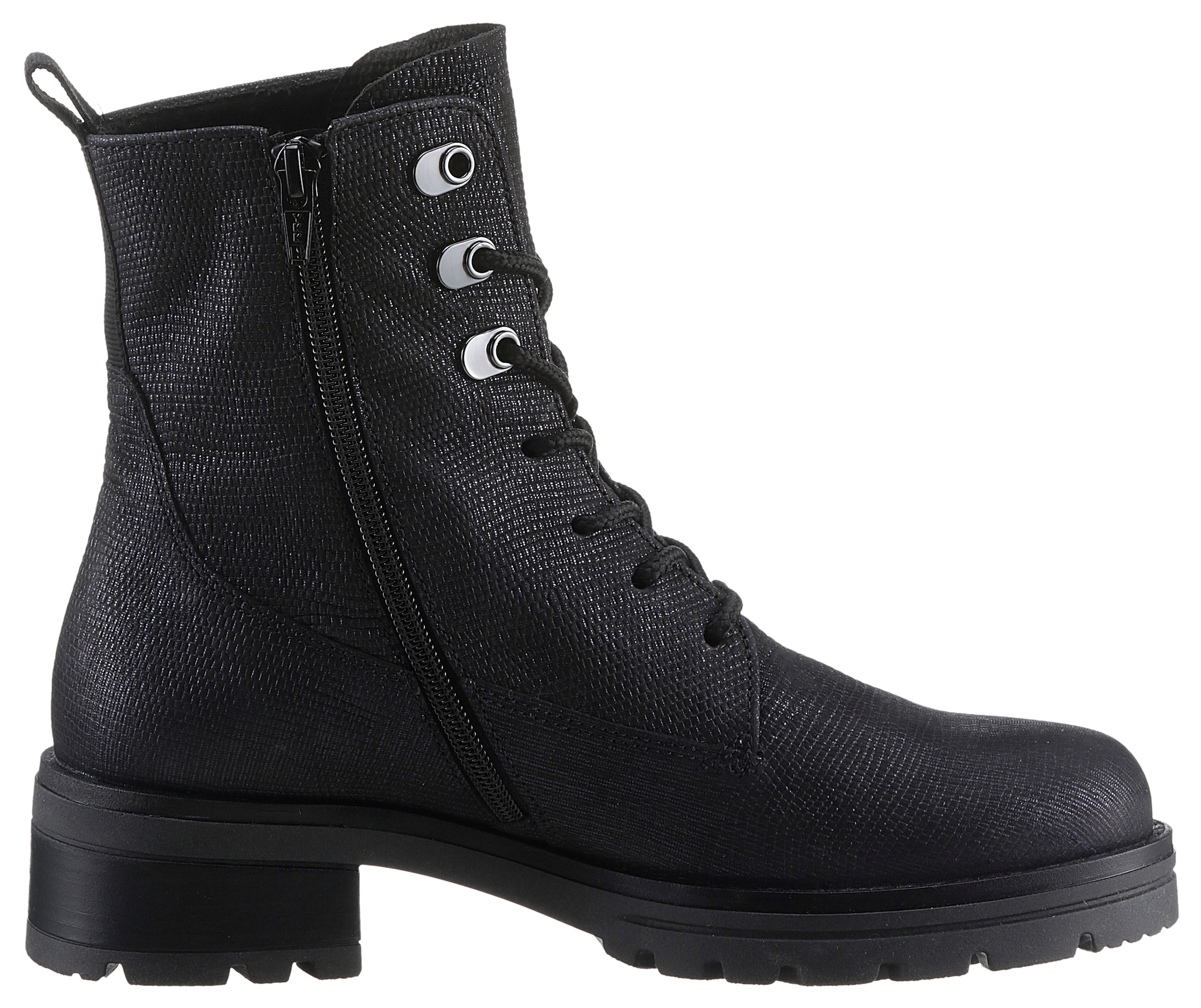 Gabor Schnürboots »Kreta«  , Blockabsatz, Schnürstiefelette, Komfortschuh in Weite G (= weit)