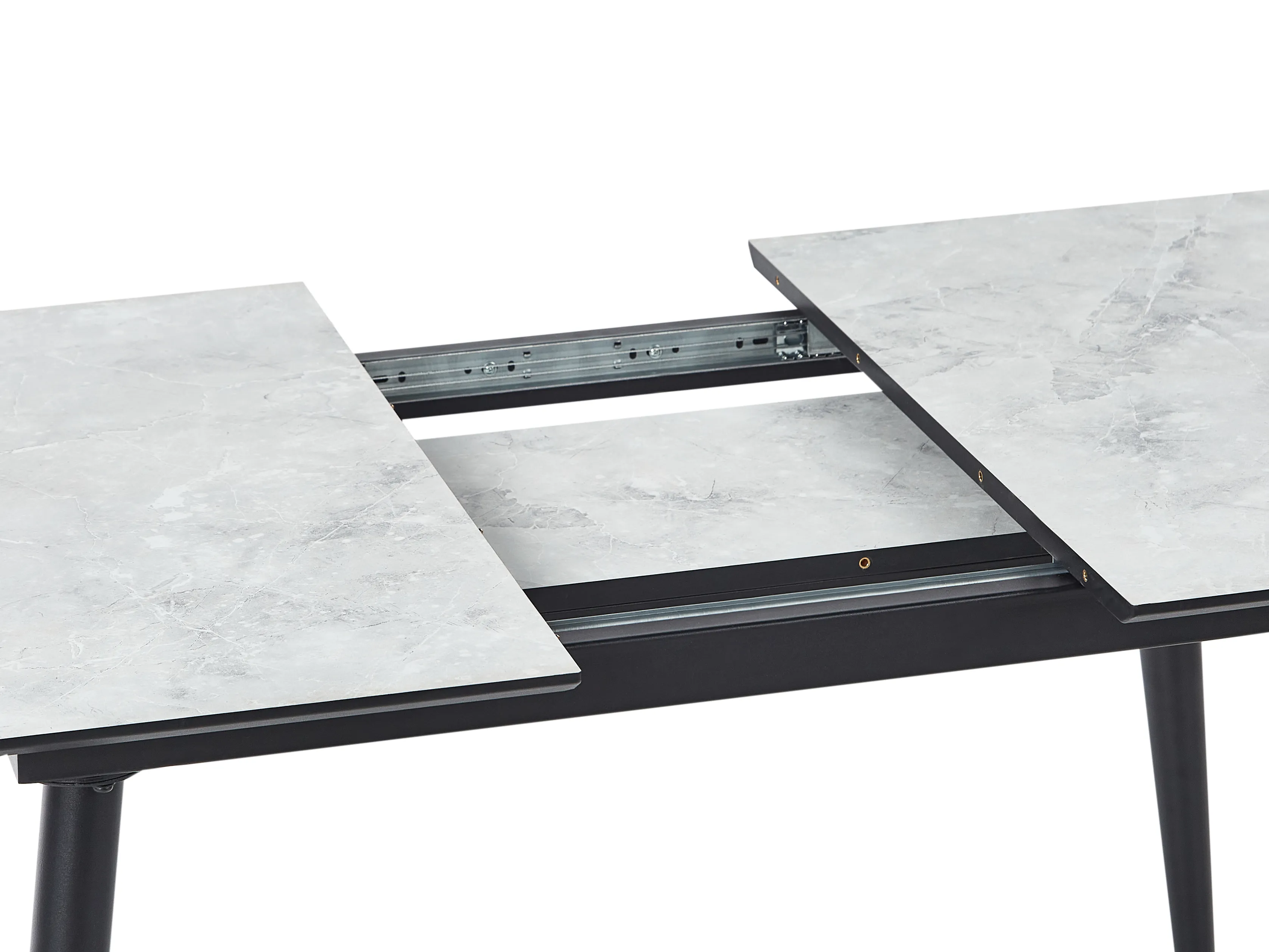 Eettafel EFTALIA Wit marmer 80 cm 120/150 cm