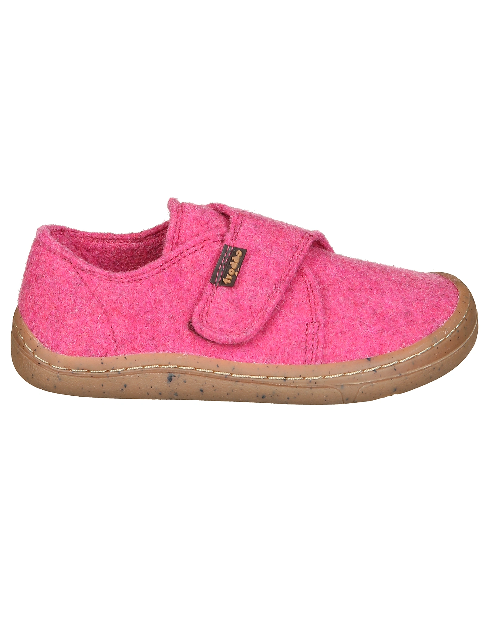 Klett-Hausschuhe BAREFOOT WOOLY in fuxia