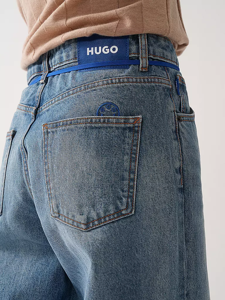 HUGO Jeans Loose Fit LENI blau