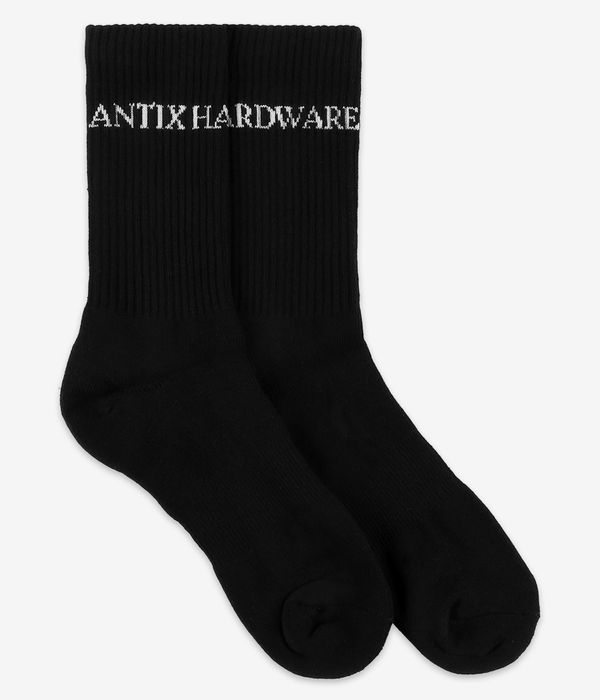 Antix Scriptum Socken US 6-13 (black) 3er Pack