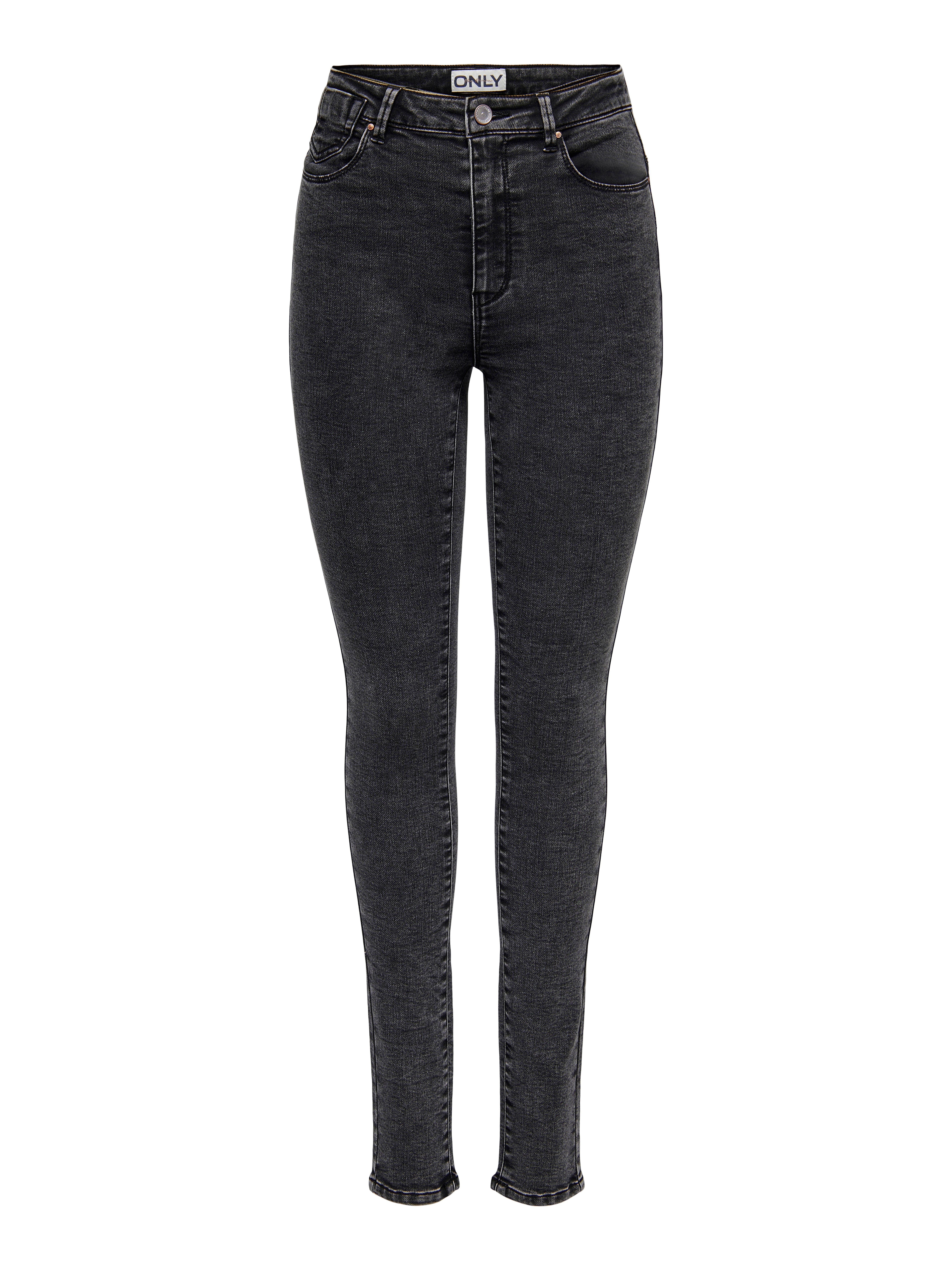 ONLFOREVER Hohe Taille Skinny Fit Jeans Washed Black
