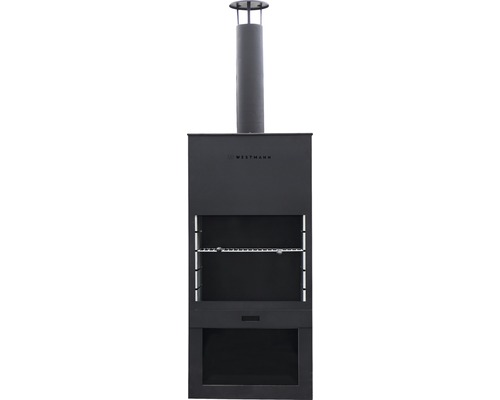 Westmann tuinhaard met grillfunctie, 229 x 100 cm, zwart