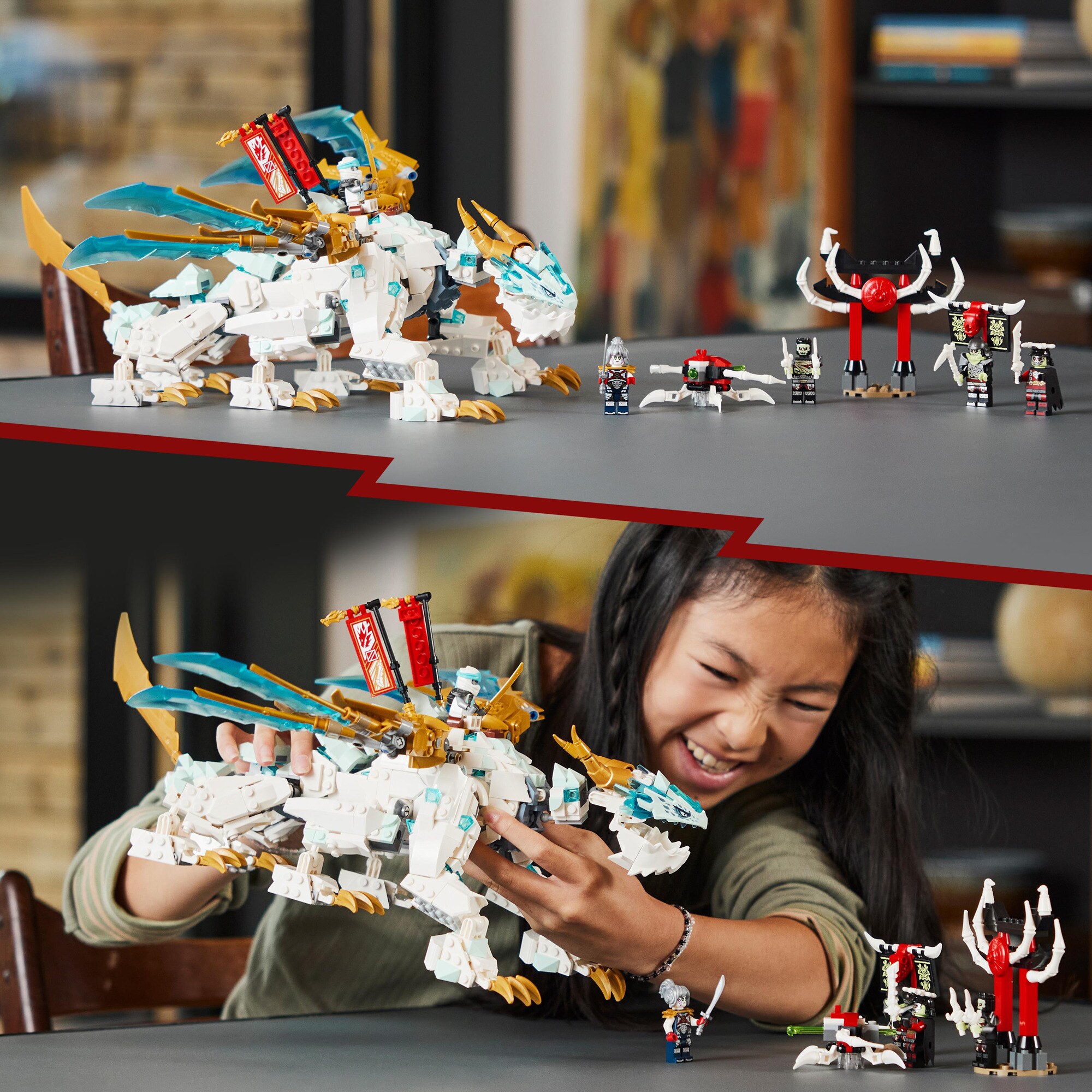 LEGO Konstruktionsspielzeug Ninjago Zanes Eisdrache