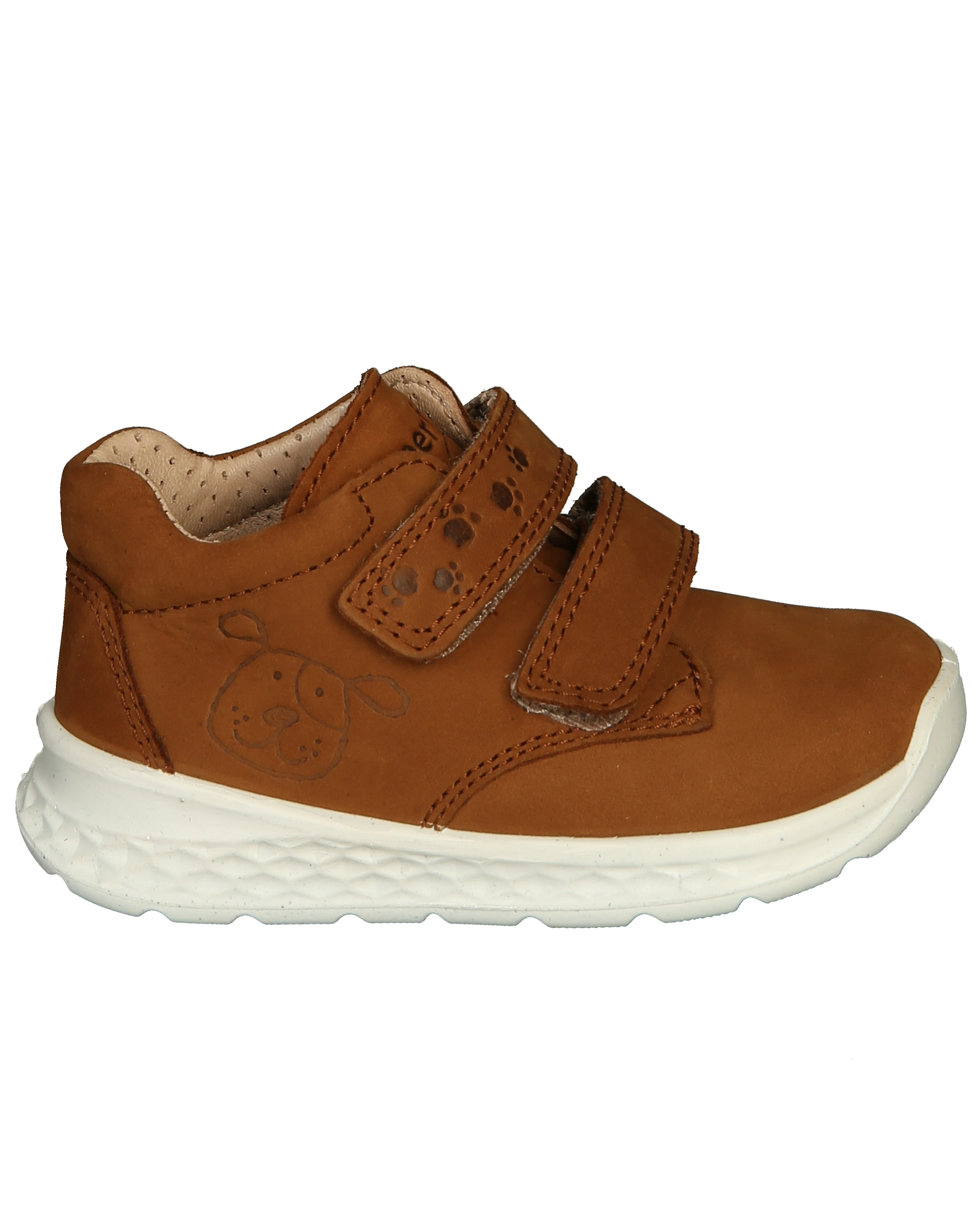 Leder-Lauflernschuhe BREEZE - Hund in braun