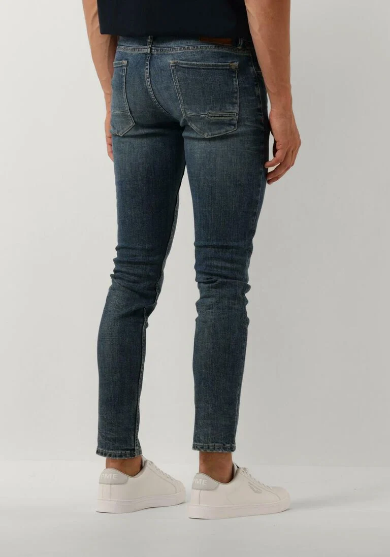 CAST IRON blauwe cast iron slim fit jeans riser slim repair gct