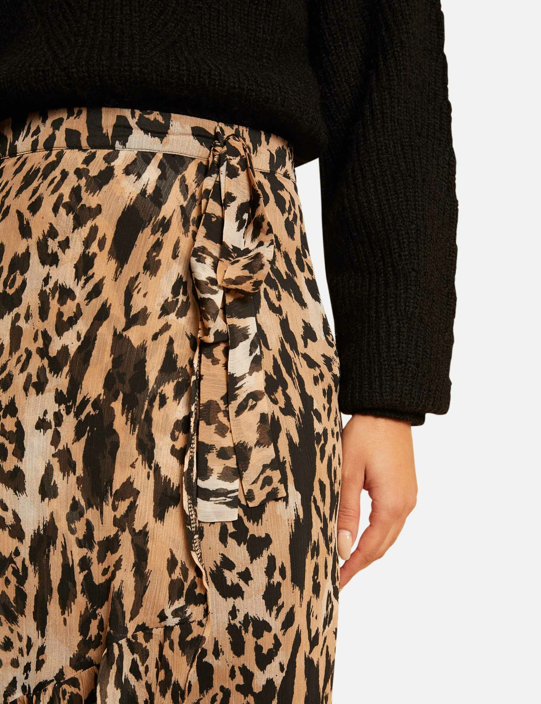 Jupe longue portefeuille imprimée multico femme - multico