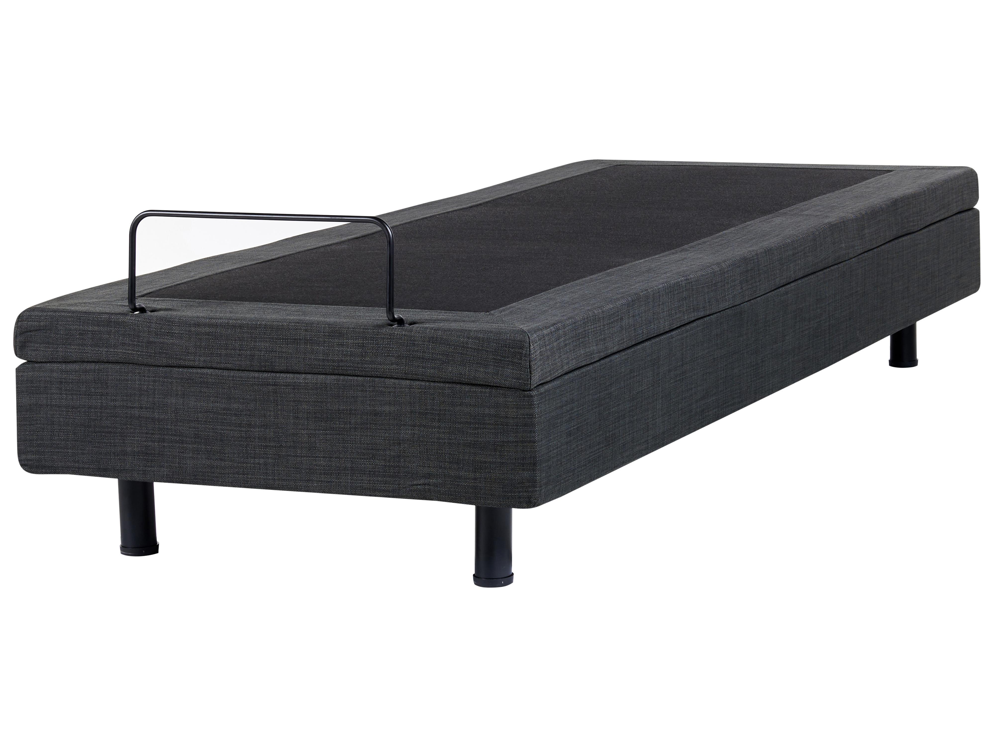 Verstelbaar bed zonder hoofdbord Stof DUKE 90 x 200 cm Donkergrijs