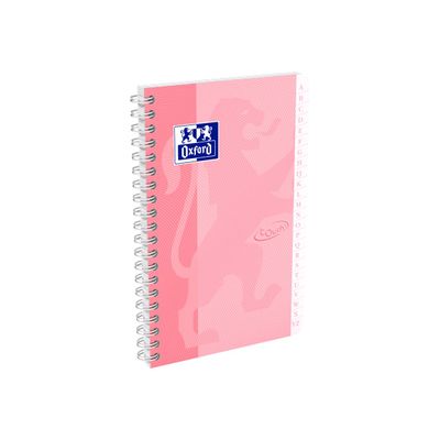 Oxford Touch - Répertoire à spirale 11 x 17 cm - 100 pages - petits carreaux (5x5 mm) - disponible dans différentes couleurs